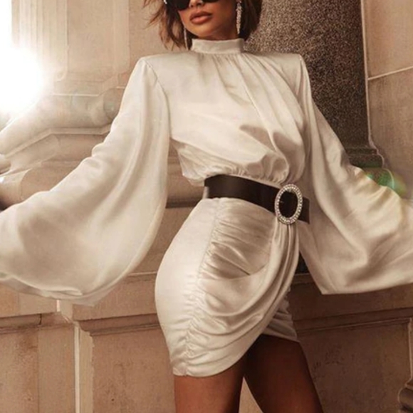 Aphrodite Satin Dress NWT 👗 - Picture 2 of 7